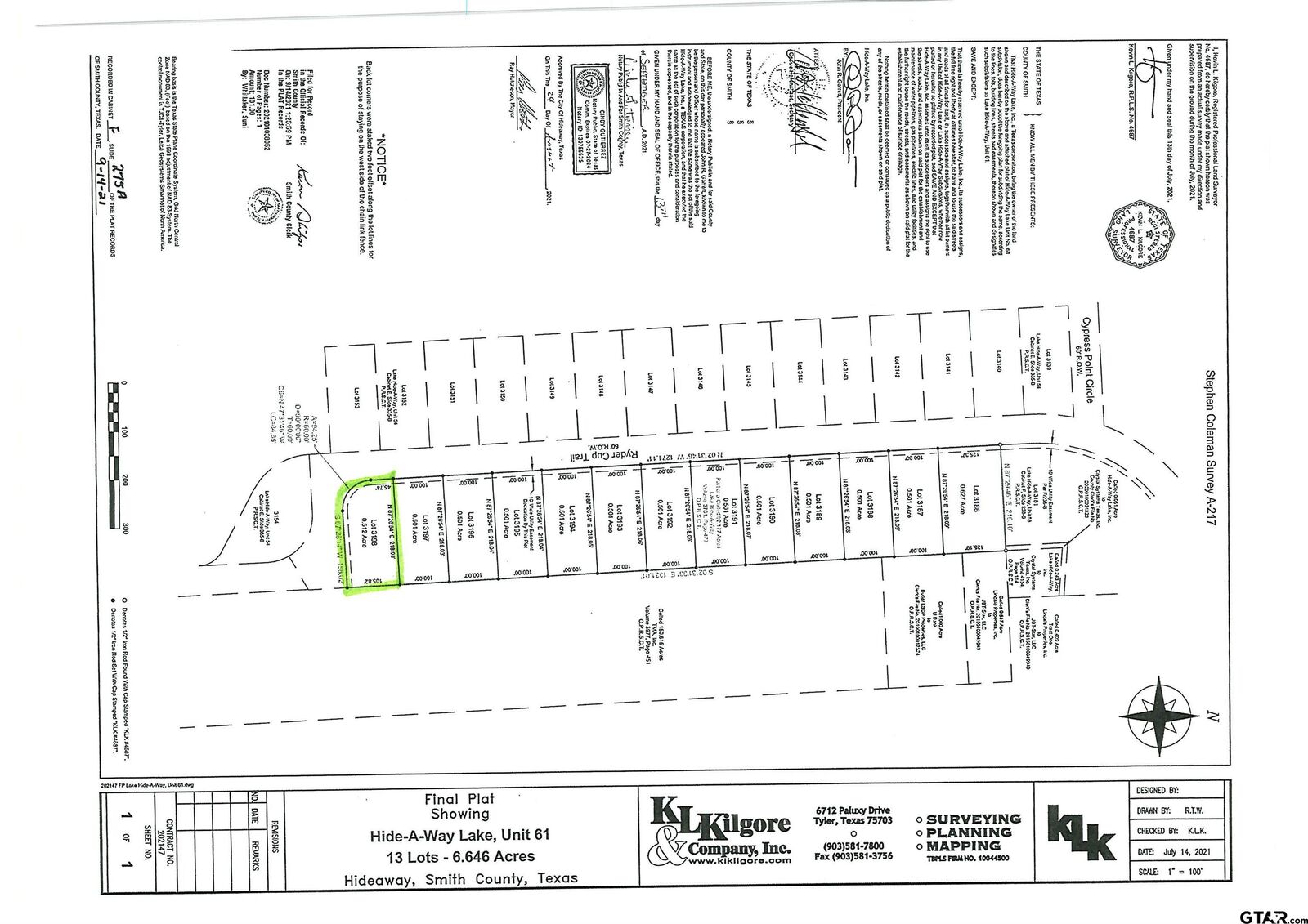 Property Photo:  71 Ryder Cup Trail  TX 75771 