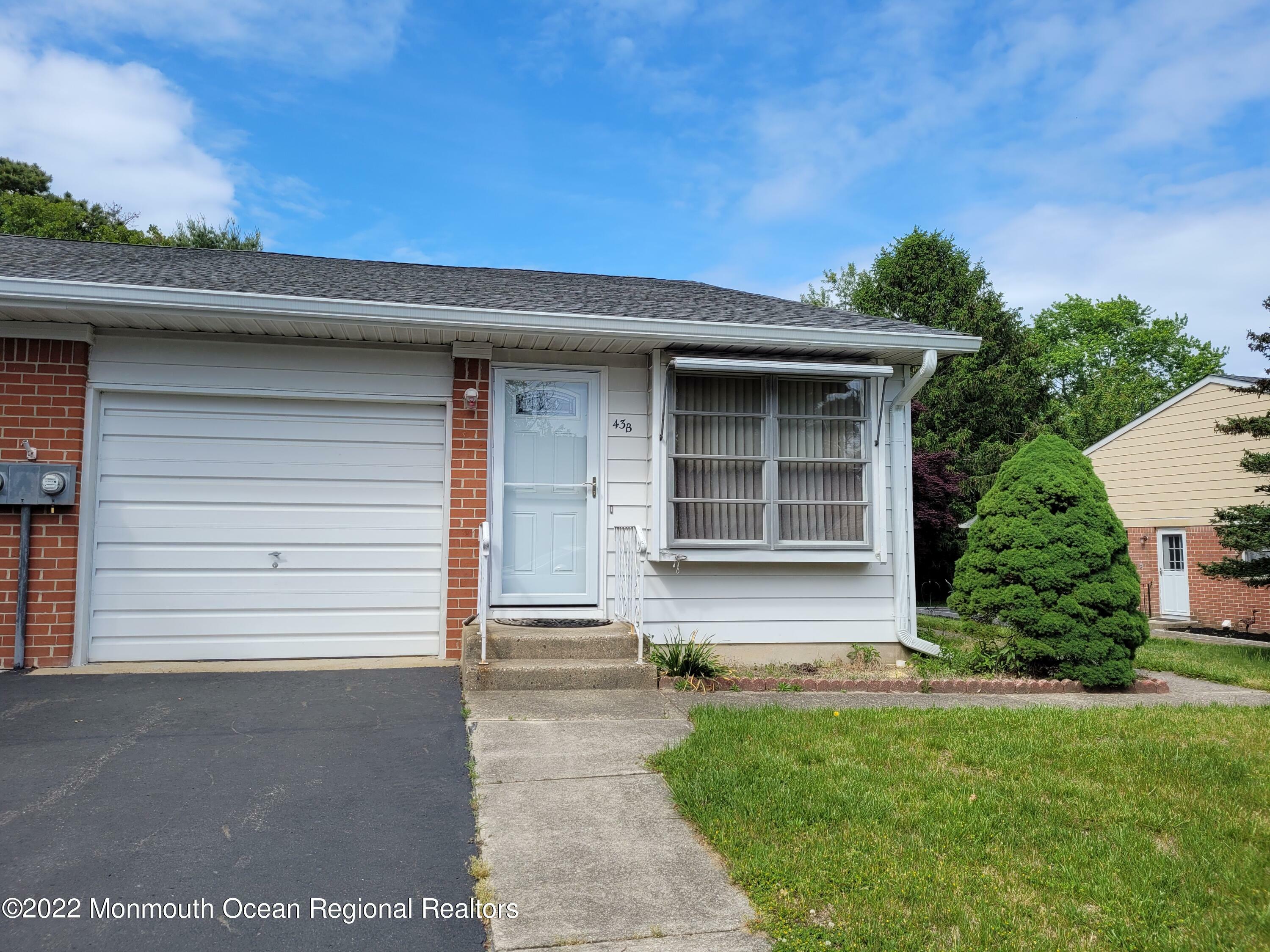 Property Photo: 43 Yorktowne Parkway B NJ 08759