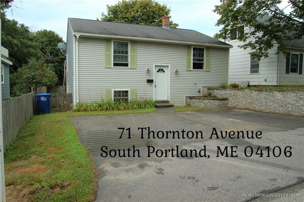 Property Photo:  71 Thornton Avenue  ME 04106 