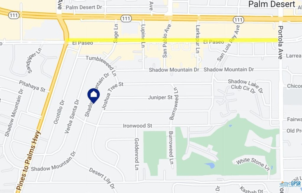 Property Photo: 73135 Shadow Mountain Drive CA 92260