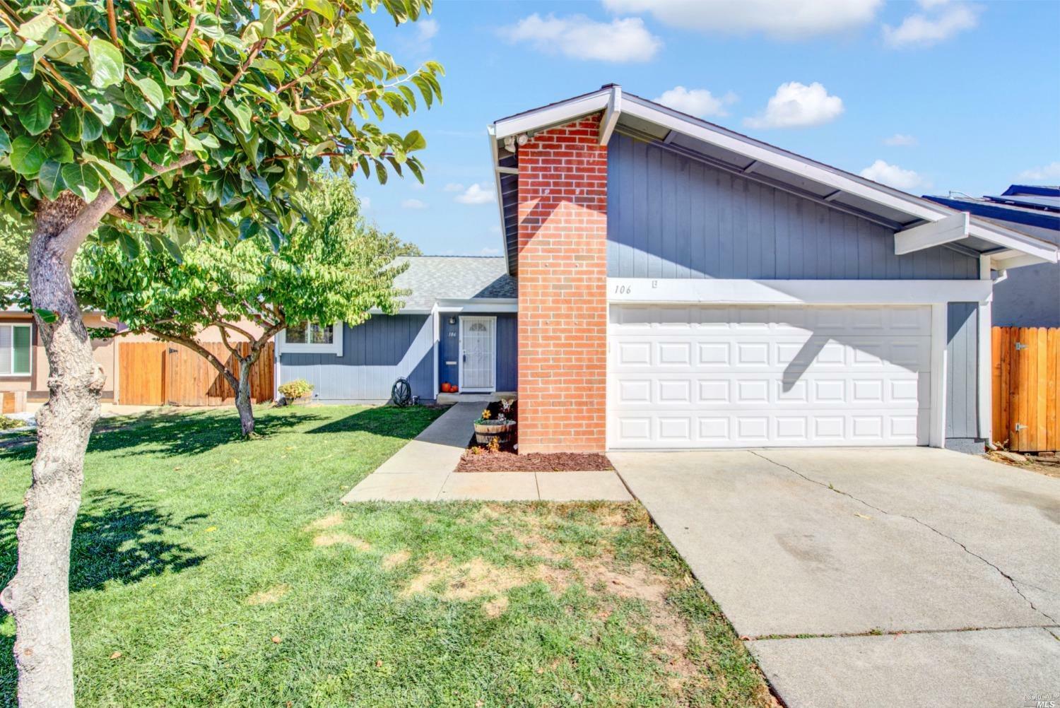 Property Photo:  106 Longview Drive  CA 95687 