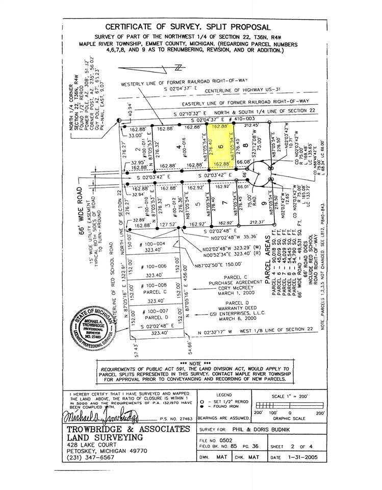 Property Photo:  Lot 6 Jackie  MI 49716 