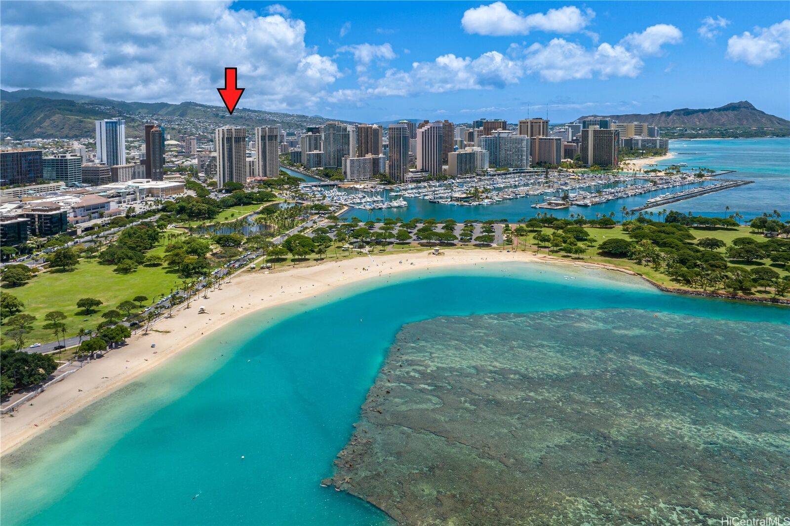 Property Photo:  1600 Ala Moana Boulevard 2804  HI 96815 