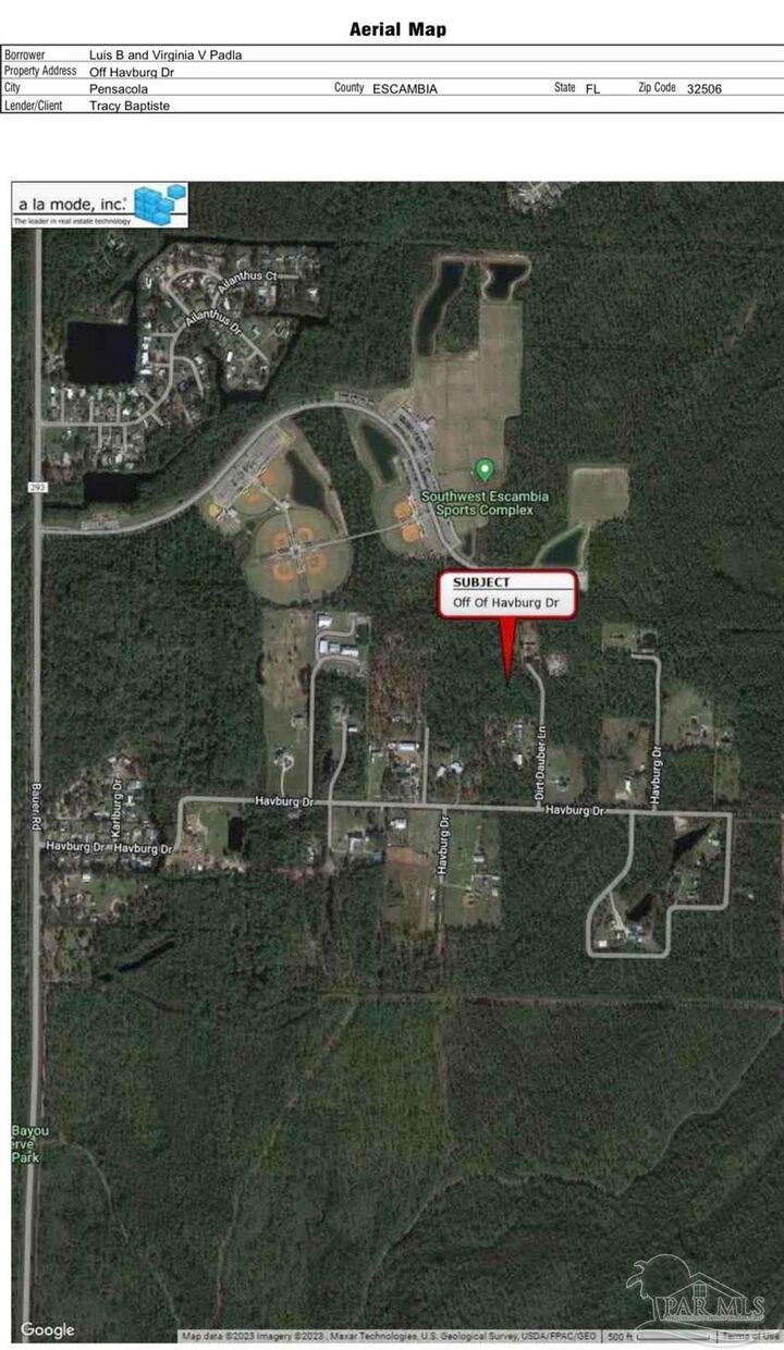 Property Photo: Havburg Dr FL 32506