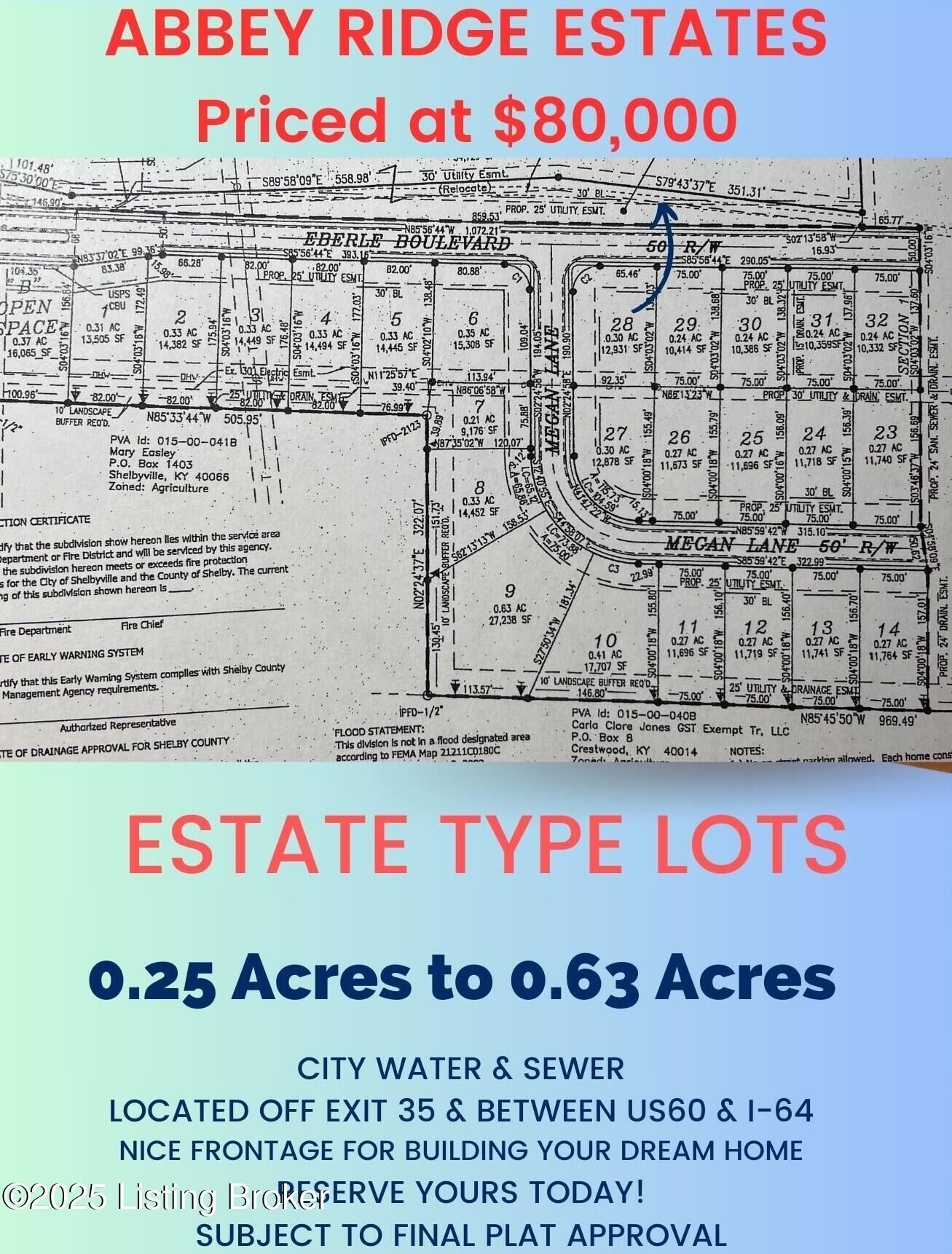Property Photo:  Lot 12 Megan Ln  KY 40065 