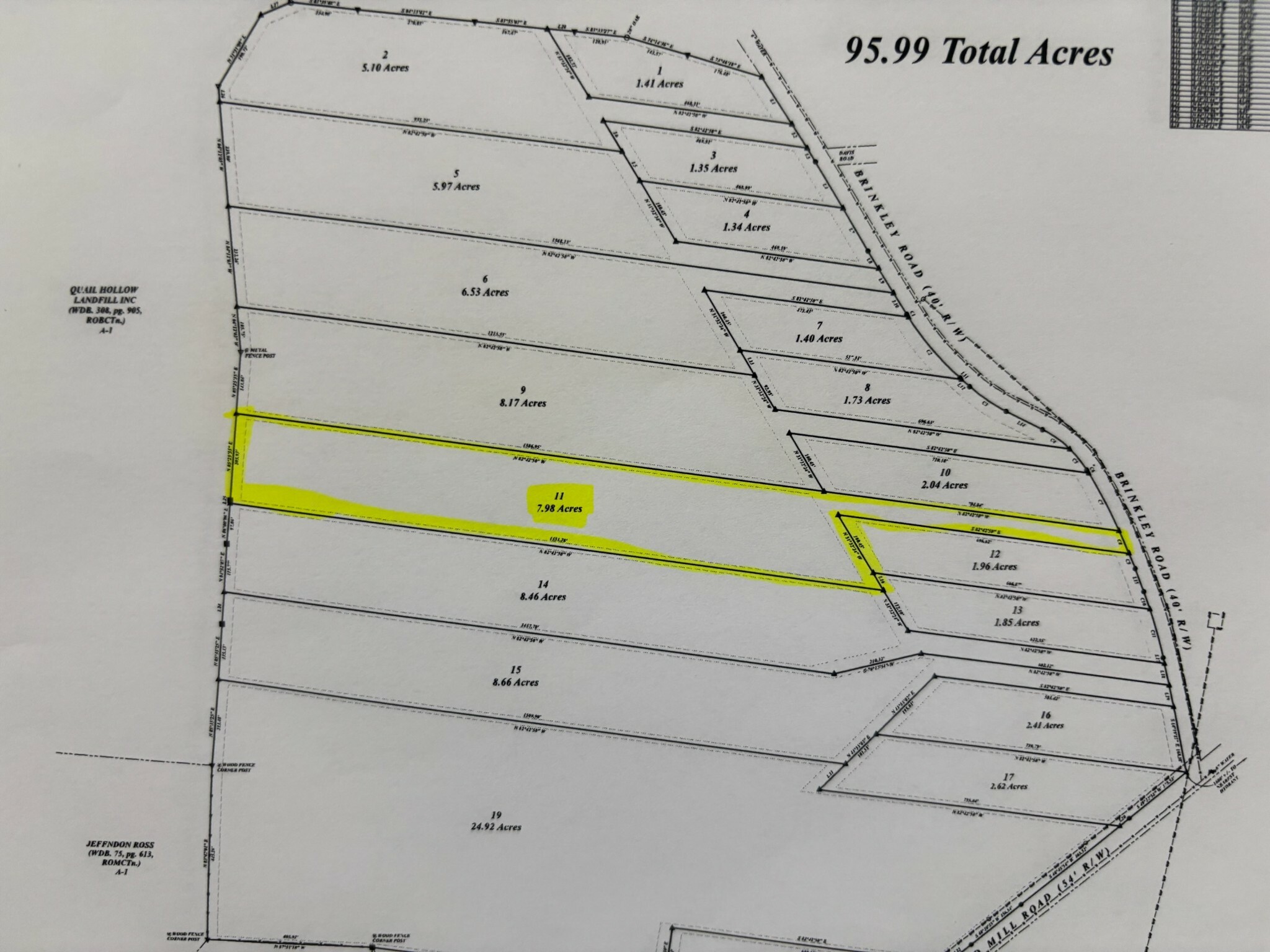 Property Photo: 0 Brinkley Rd TN 37183