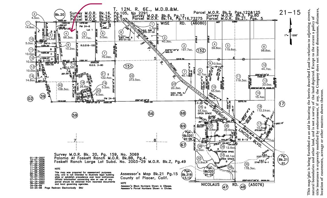 Property Photo:  66 Acres On W Wise Road  CA 95648 