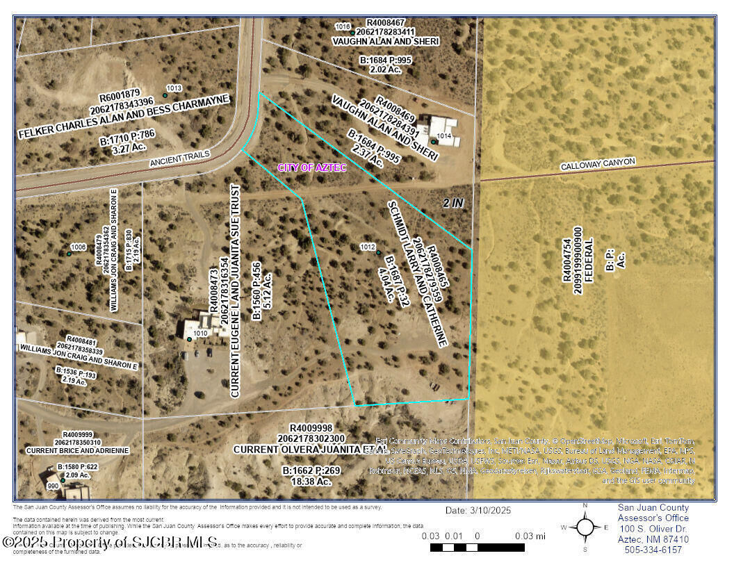 Property Photo: 4.044 Ac Lot 4 Ancient Trails Circle NM 87410