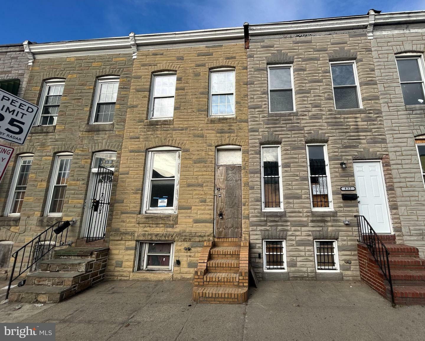 Property Photo:  434 S Smallwood Street  MD 21223 