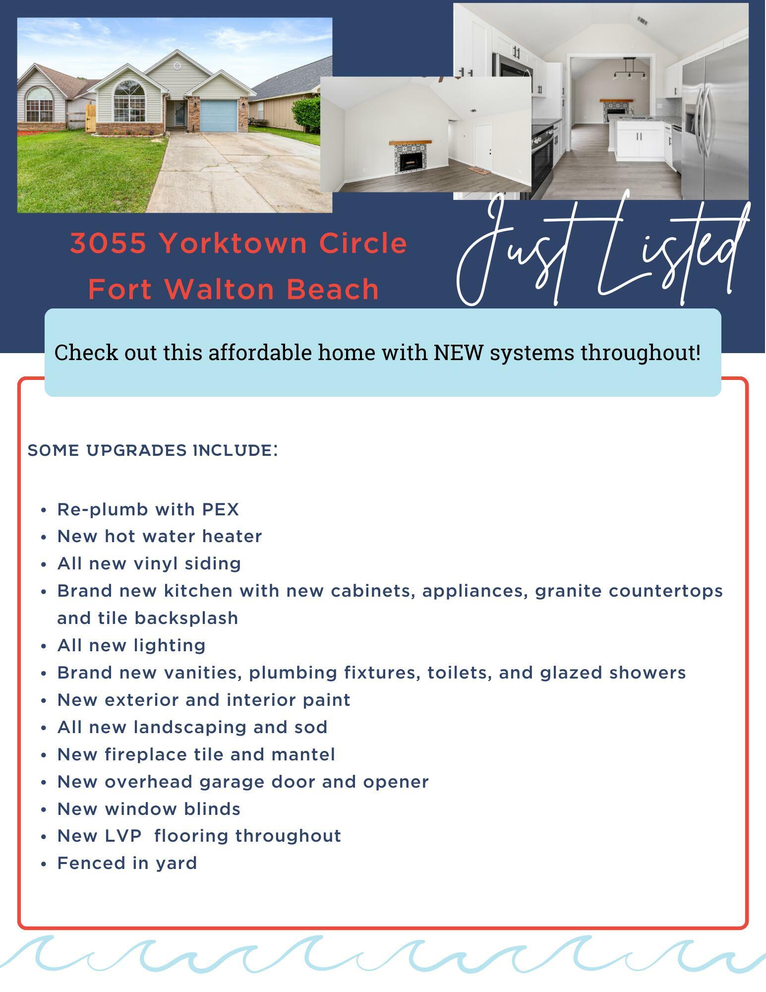 Property Photo: 3055 Yorktown Circle FL 32547