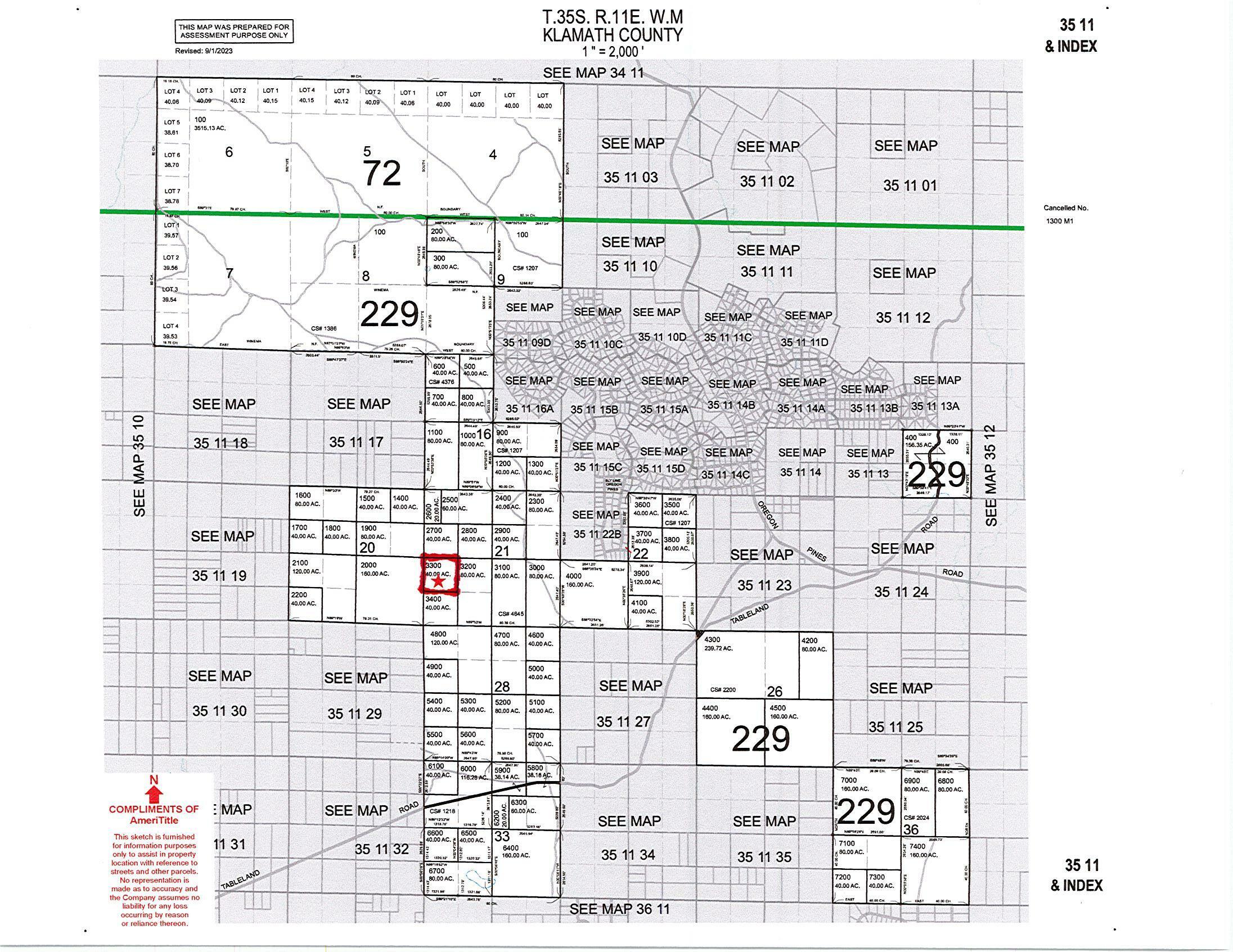 Property Photo: Tableland Road Tax Lot 3300 OR 97639