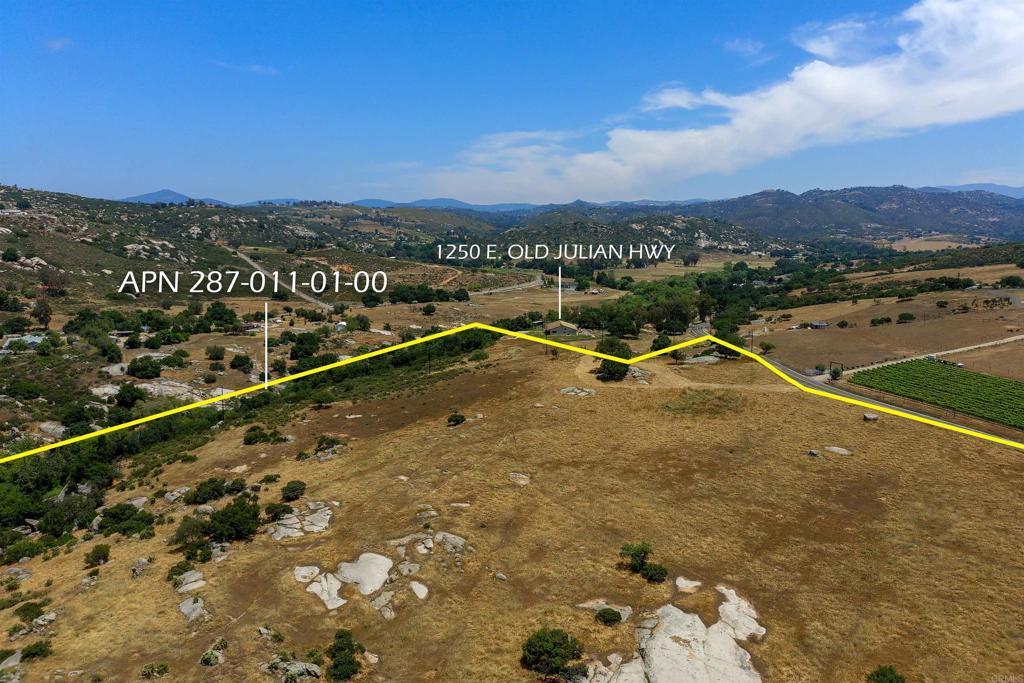 Property Photo: 35 Acres E Old Julian Highway CA 92065