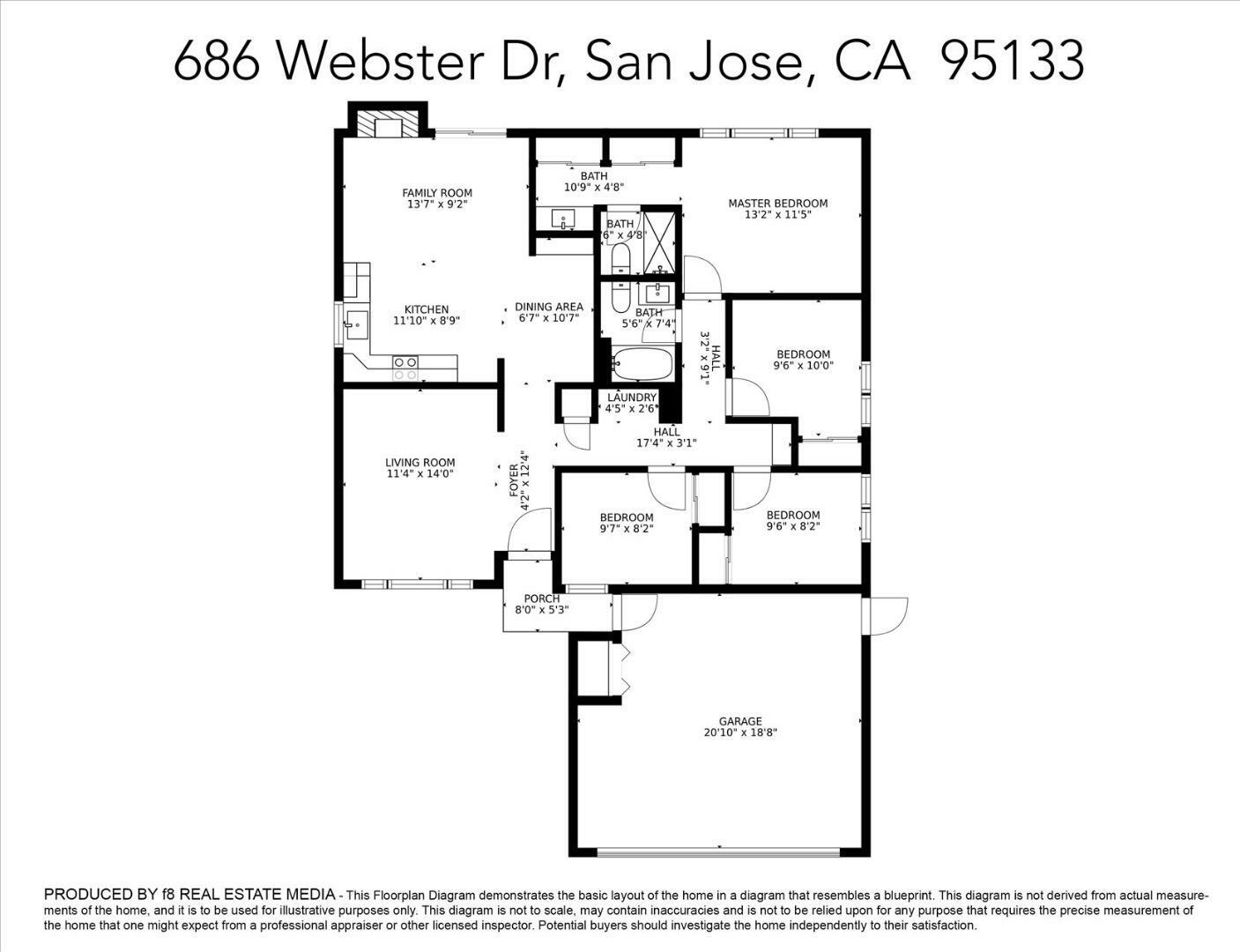 Property Photo:  686 Webster Drive  CA 95133 