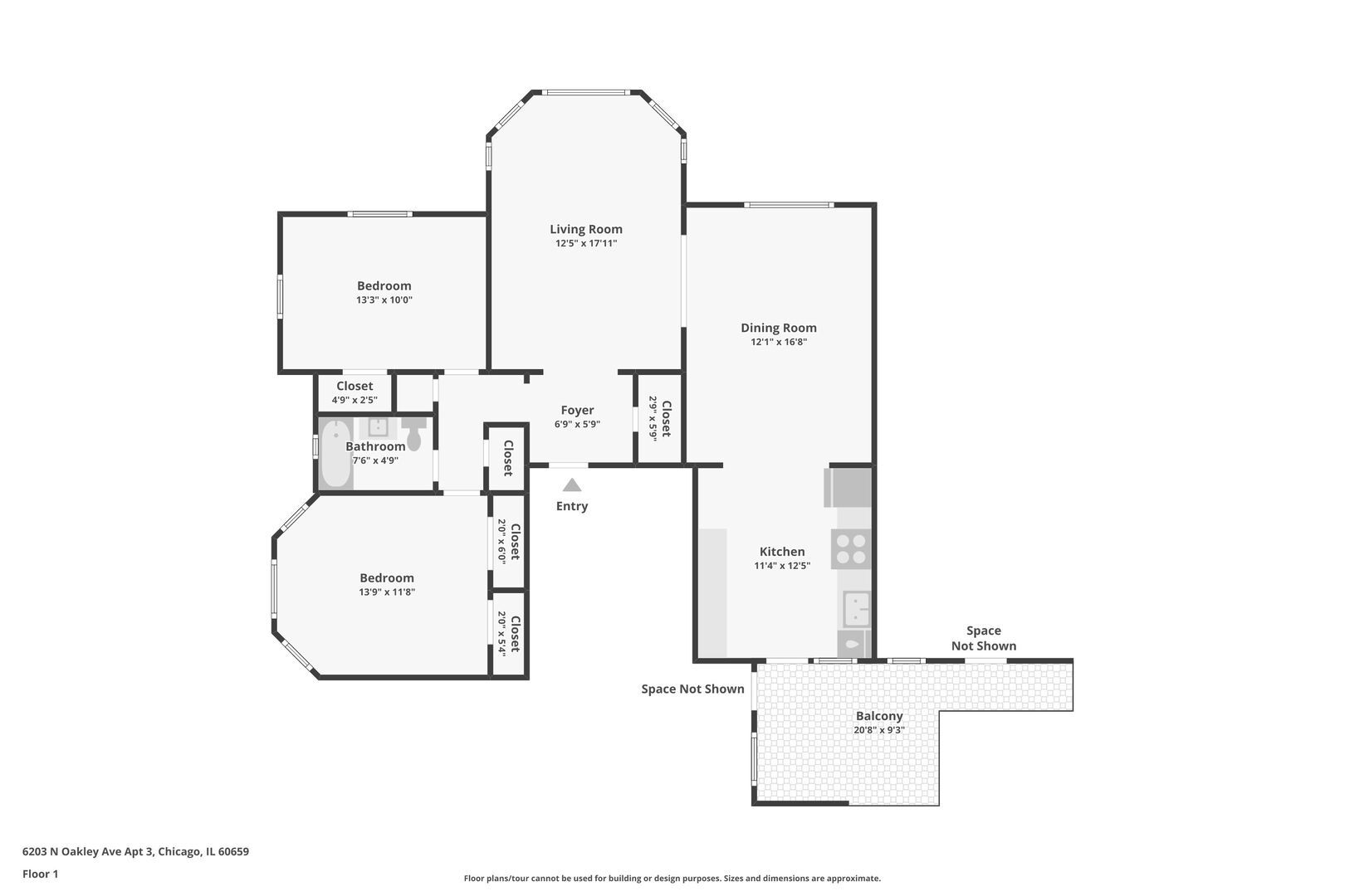 Property Photo: 6203 N Oakley Street 3 IL 60659