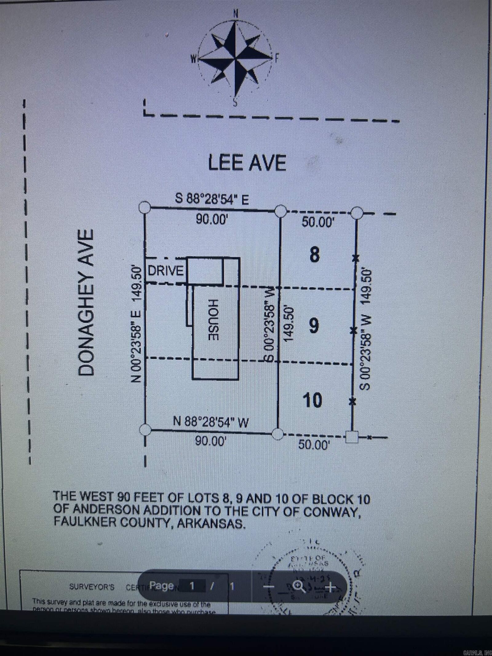 Property Photo:  1212 Donaghey Ave.  AR 72034 