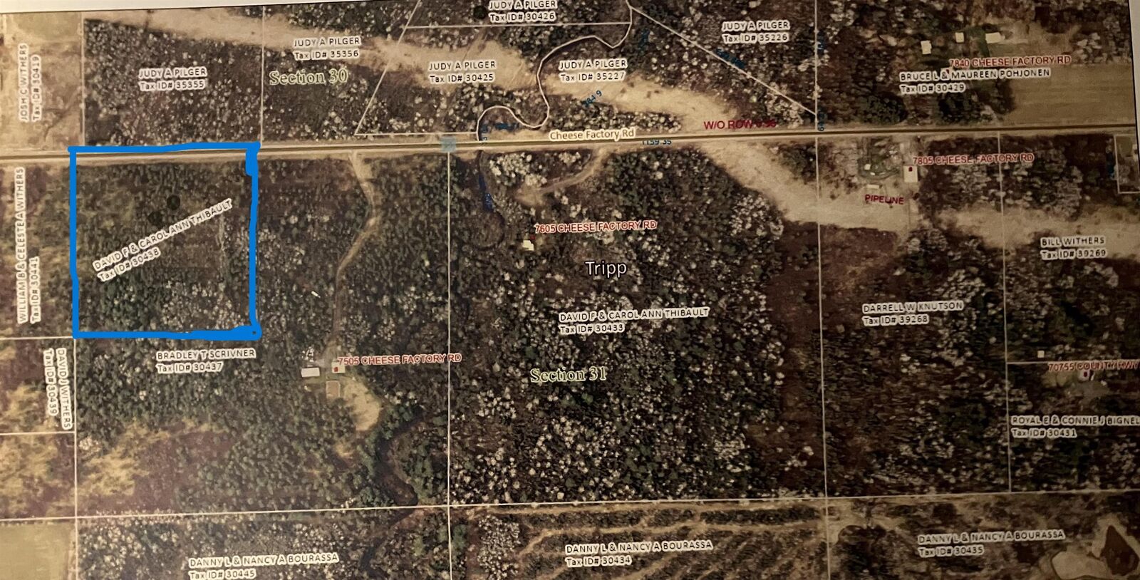 Property Photo:  75xx Cheese Factory Rd  WI 54847 