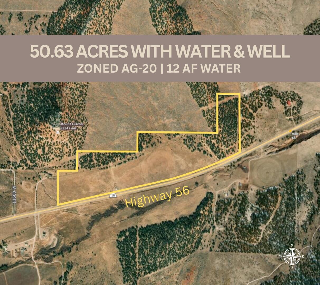 Property Photo: 50.63 Acres Hwy 56 UT 84720