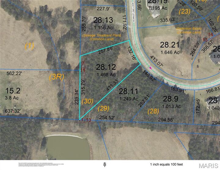 Property Photo: 212 (Lot 30) Scarlet Oak Loop MO 63089
