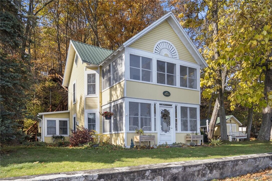 Property Photo:  8119 Bainbridge Beach Road  NY 14847 