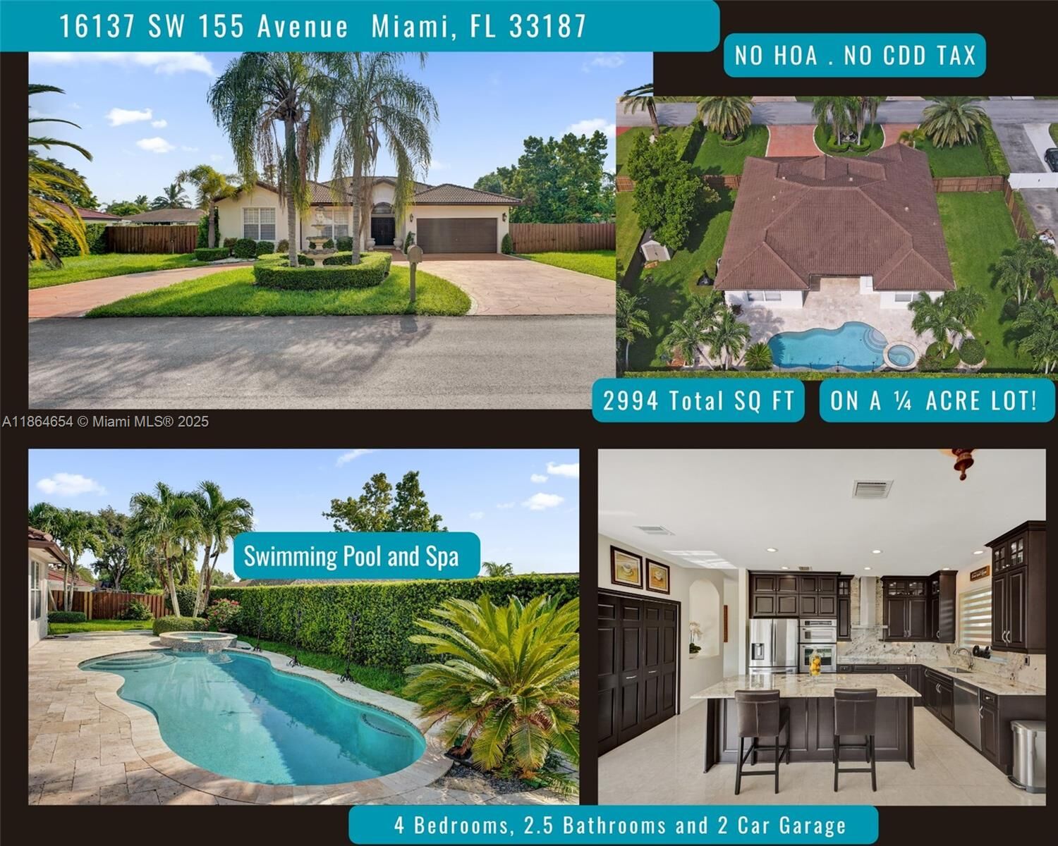 Property Photo: 16137 SW 155th Ave FL 33187