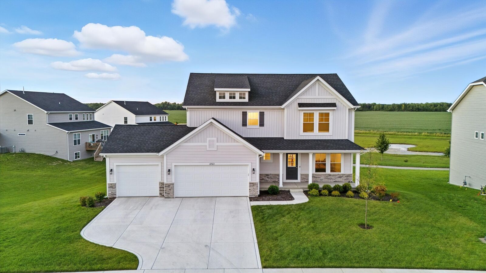 Property Photo:  6563 Prairie Rose Drive  IN 46375 