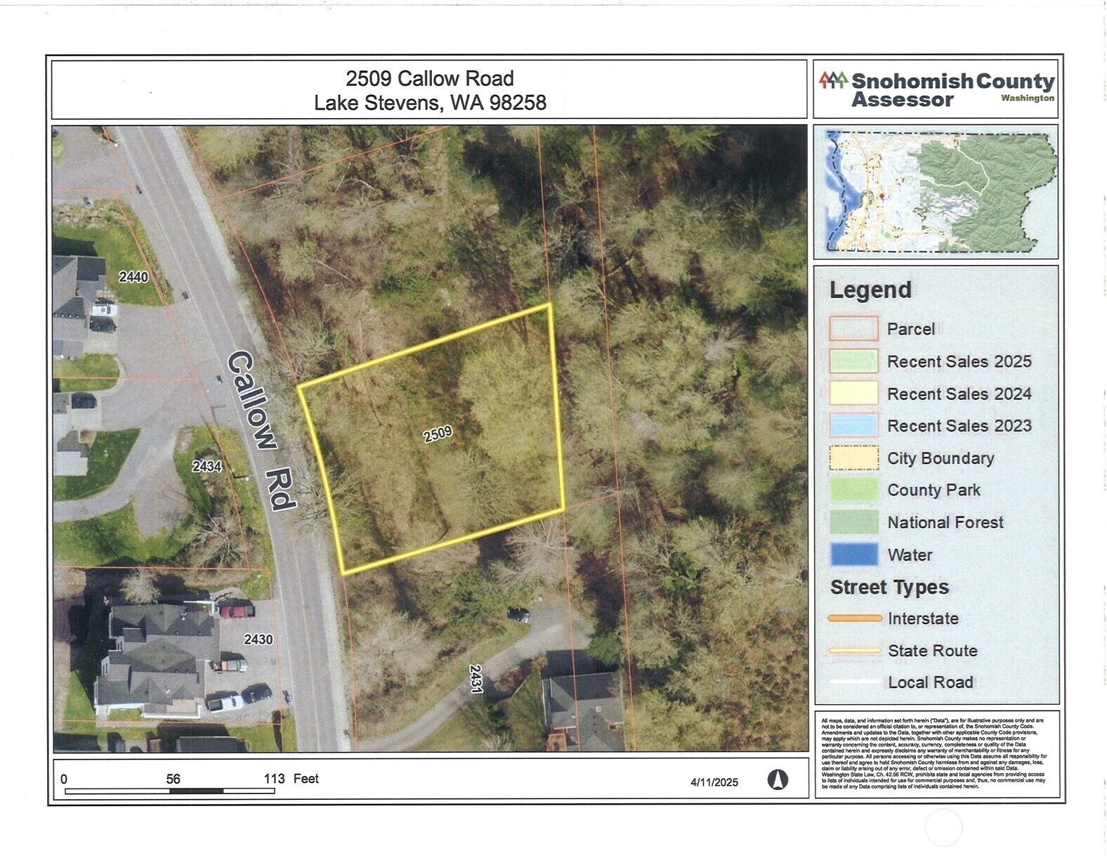 Property Photo:  2509  Callow Road  WA 98258 