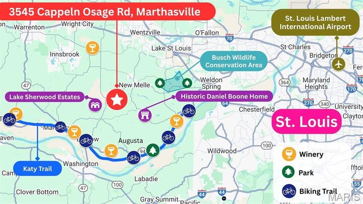 Property Photo:  3545 Cappeln Osage Road  MO 63357 