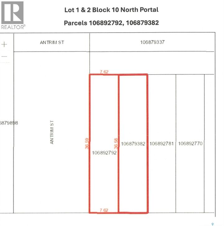 Property Photo:  Lot 1 And 2 Blk 10 North Portal  SK S0C 1W0 