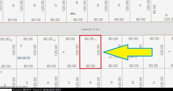 Property Photo:  1126 Ivanhoe Street NW  FL 32907 