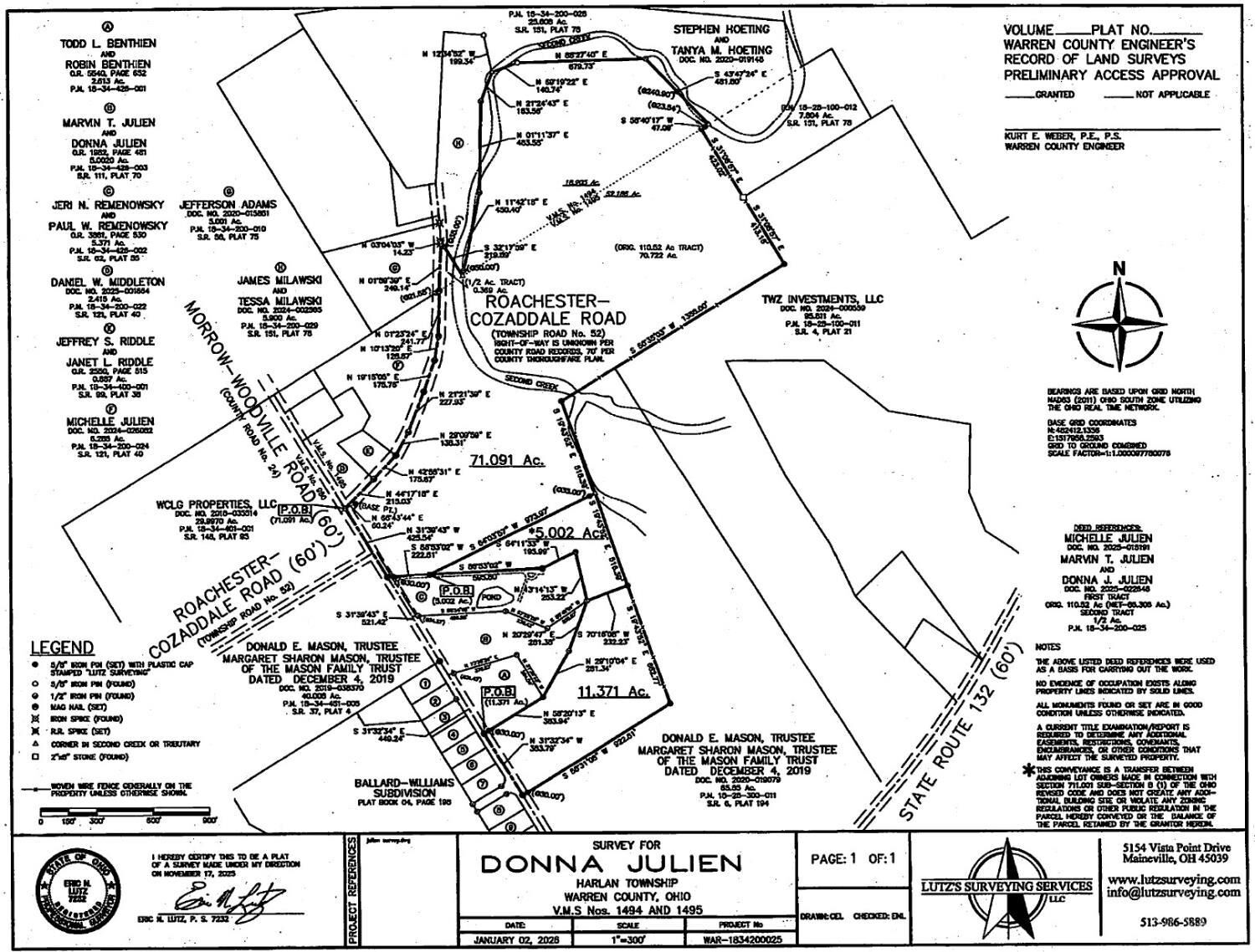 Property Photo:  0 Roachester Cozaddale Road  OH 45162 