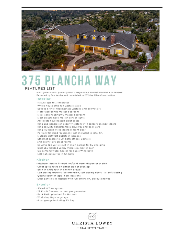 Property Photo:  375 Plancha Way  CA 93420 