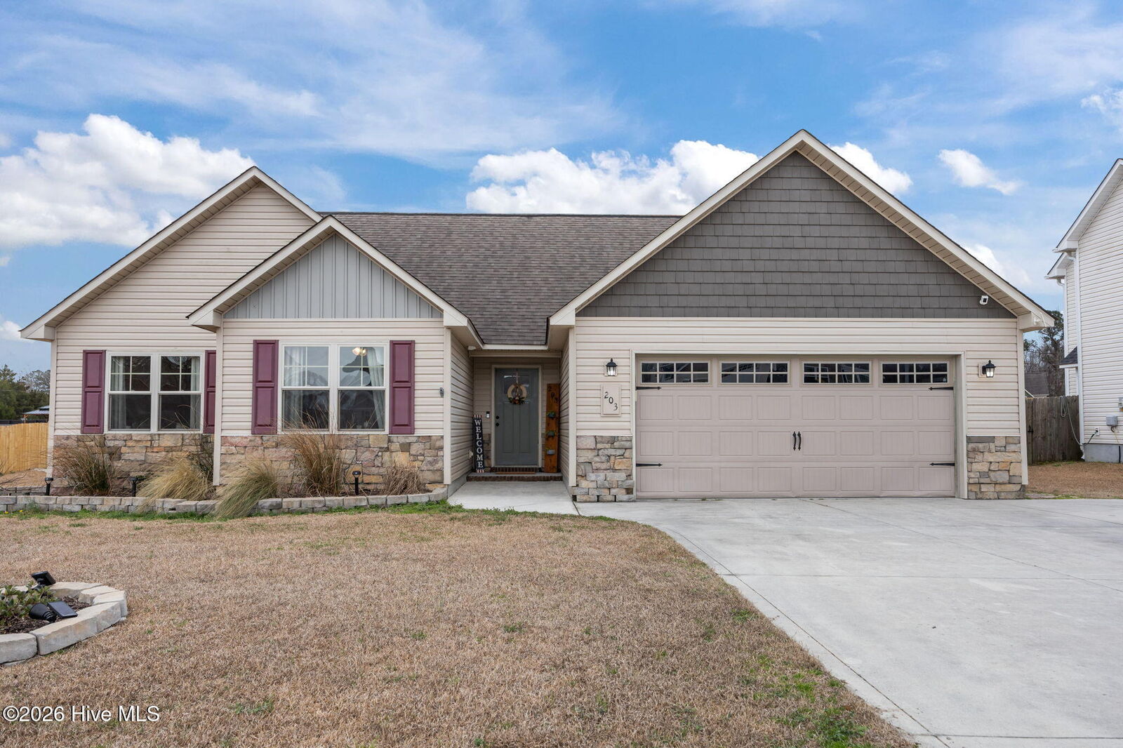 Property Photo:  203 Brice Court  NC 28539 