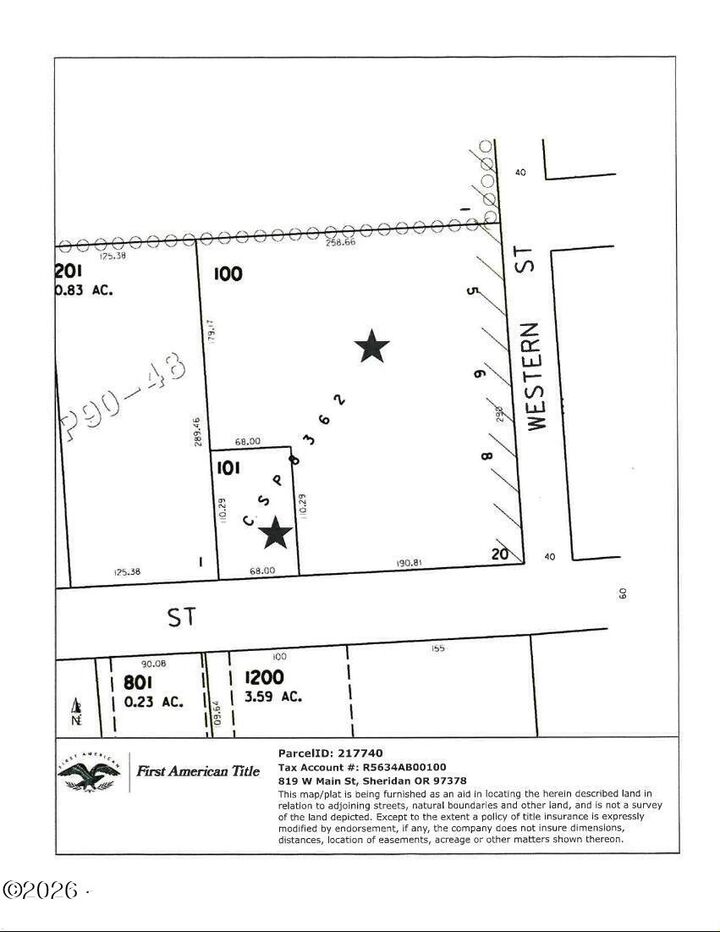 Property Photo: 819 W Main Street OR 97378