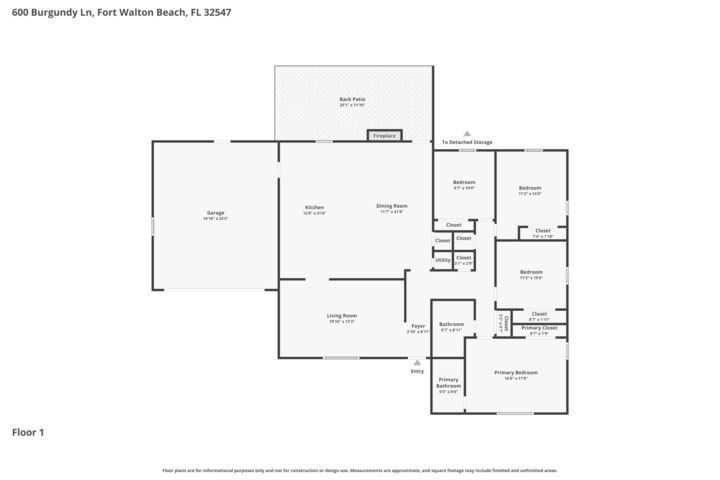 Property Photo:  600 Burgundy Lane  FL 32547 