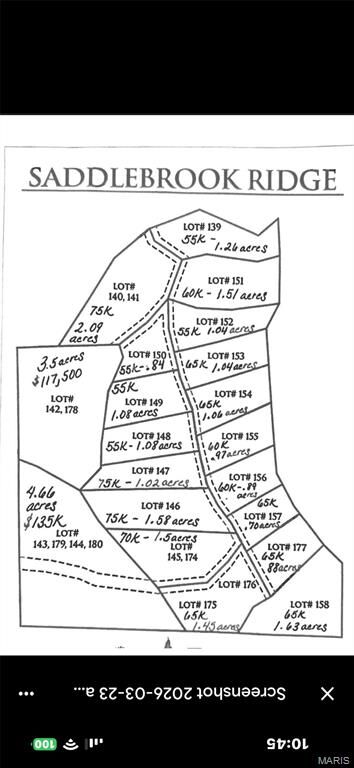 Property Photo:  Lot 155 Saddlebrooke Ridge  MO 63755 