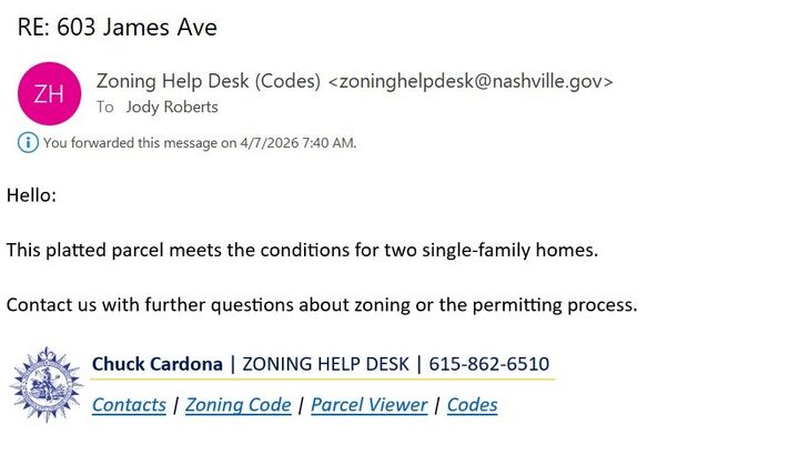 Property Photo:  603 James Ave  TN 37209 