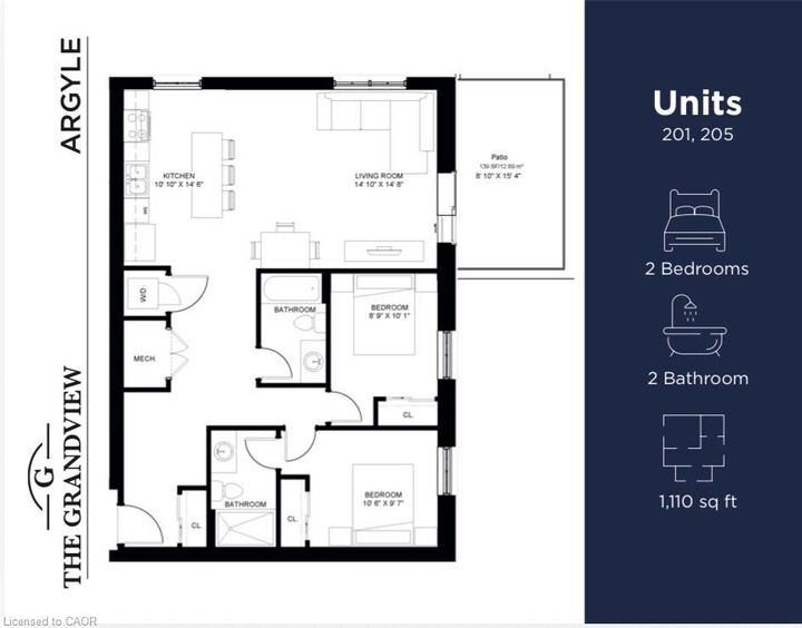 Property Photo: 80 Caithness Street W 205 ON N3W 1B2