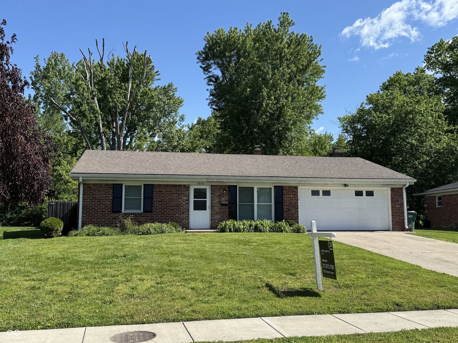 Property Photo:  5802 Elaine Street  IN 46224 