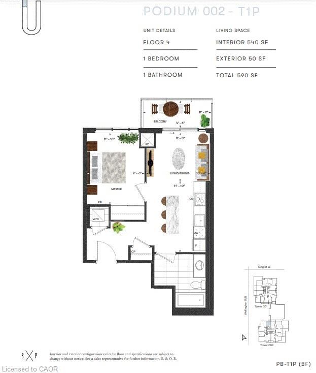 Property Photo:  15 Wellington Street S 1014  ON N2G 0E4 
