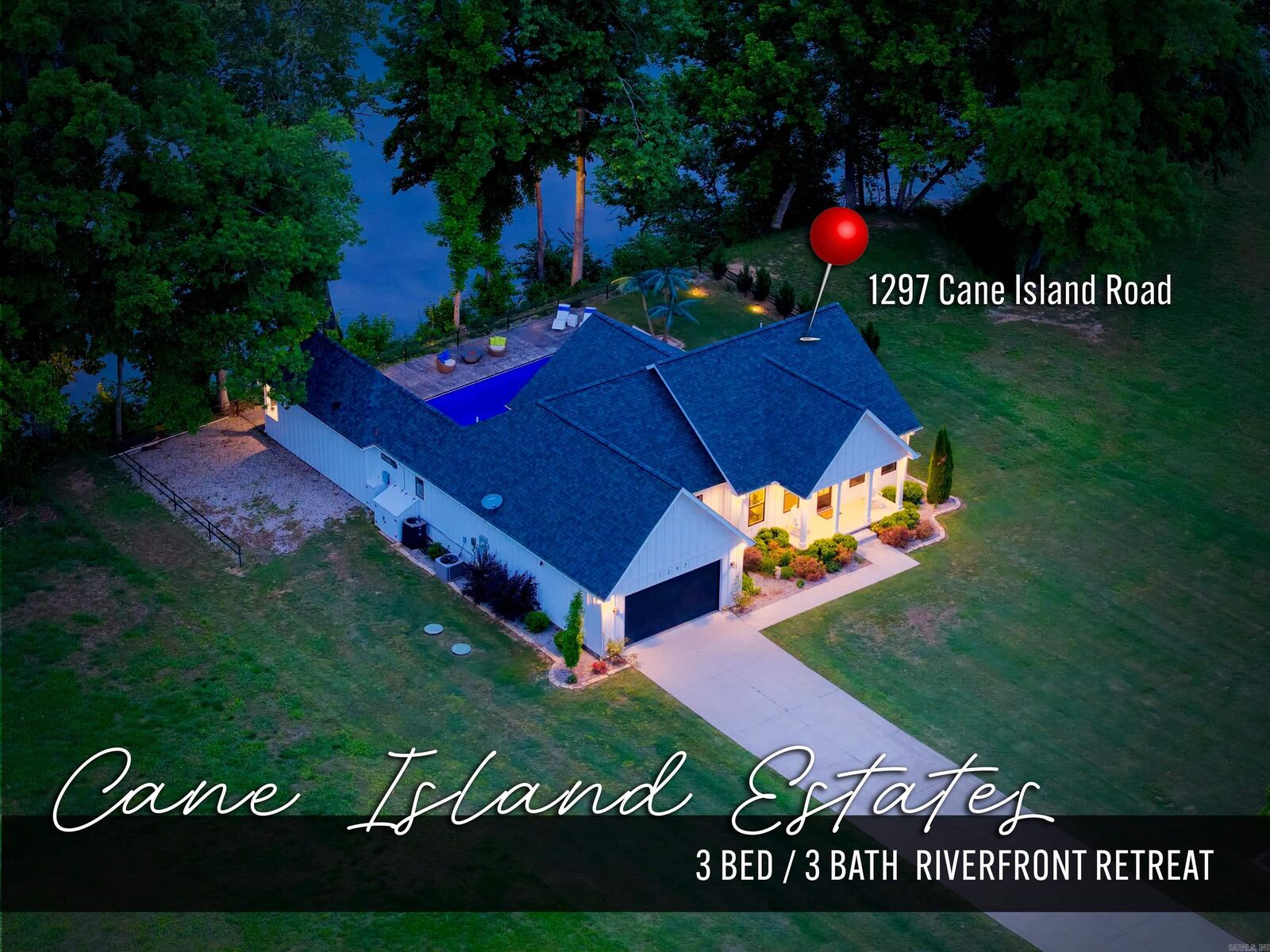Property Photo:  1297 Cane Island Road  AR 72634 