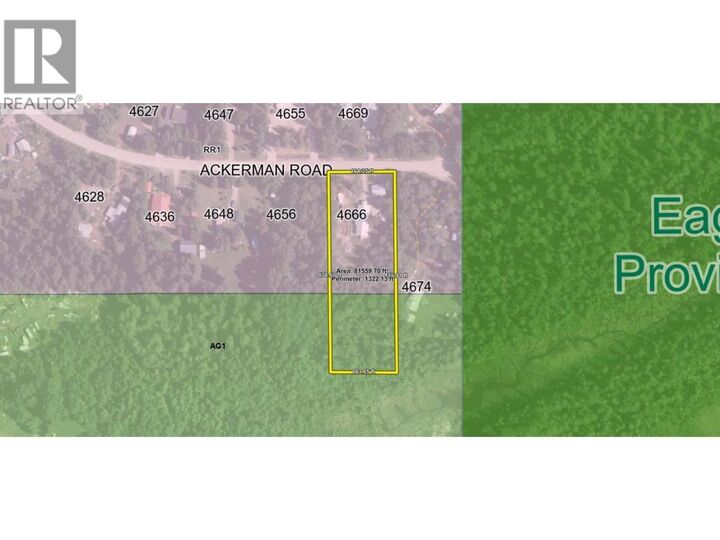 Property Photo: 4666 Ackerman Road BC V0E 2V0