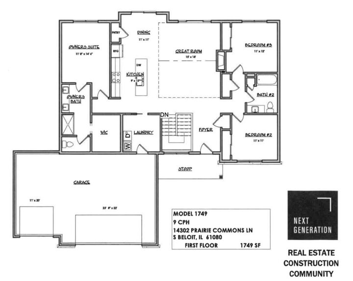 Property Photo:  14302 Prairie Commons Lane  IL 61080 