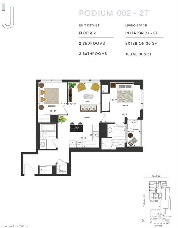 Property Photo: 15 Wellington Street S 202 ON N2G 0E4