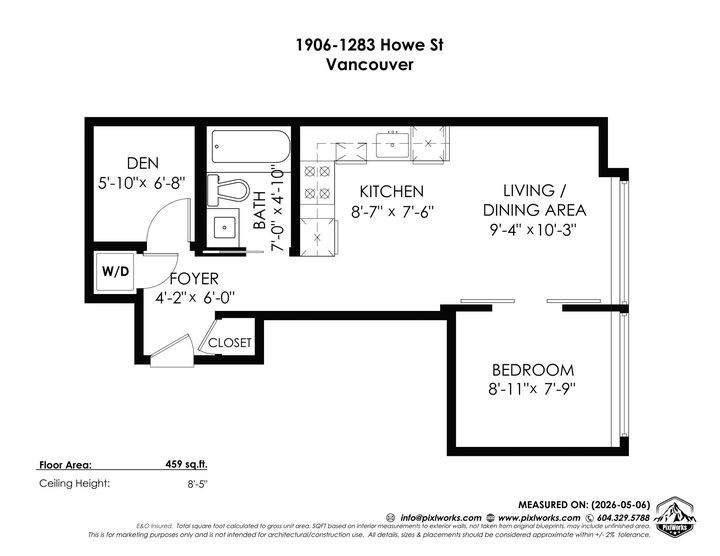 Property Photo: 1283 Howe Street 1906 BC V6Z 0E3