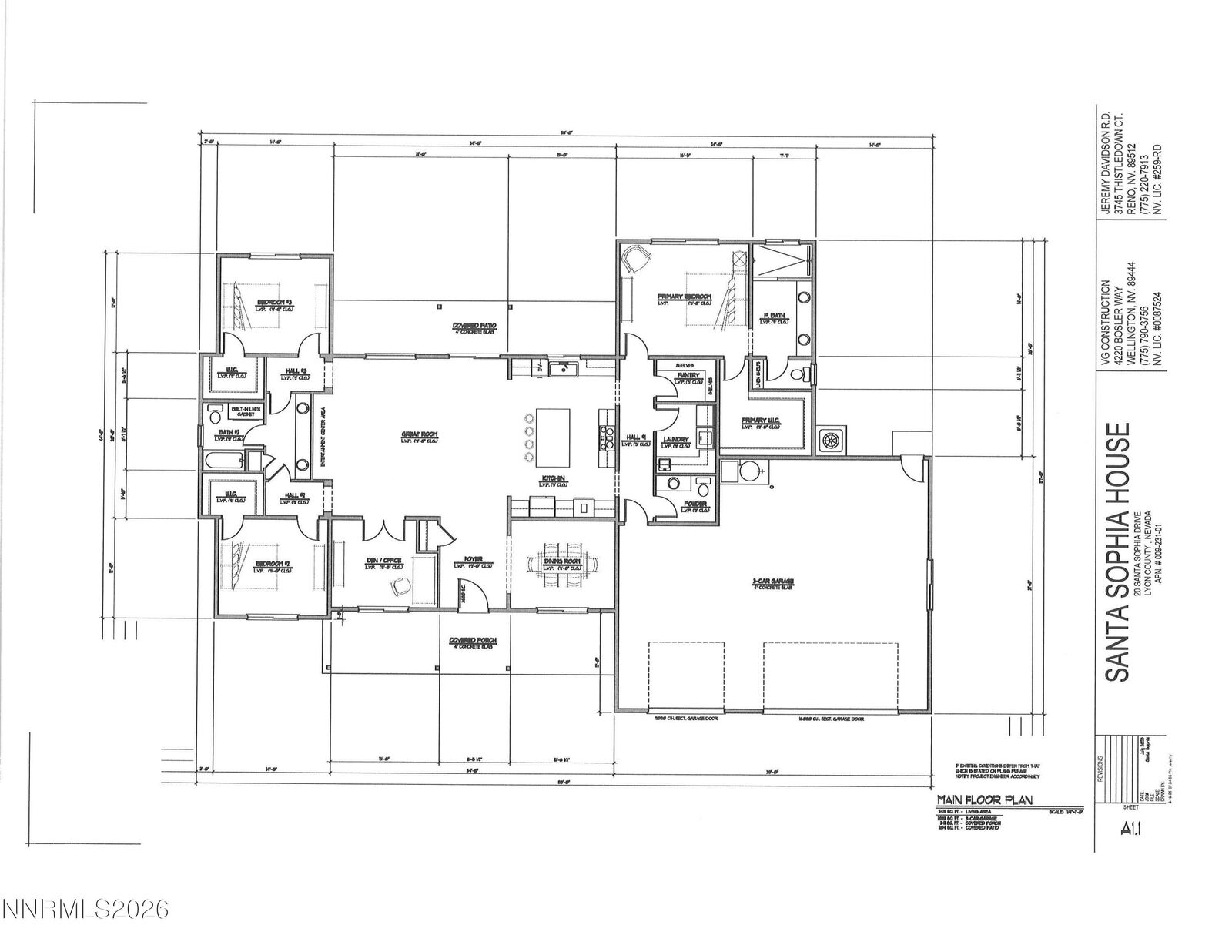 Property Photo: 20 Santa Sophia Drive NV 89444