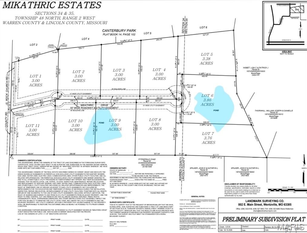 Property Photo: 0 Lot 3 Mikathric Estates MO 63383