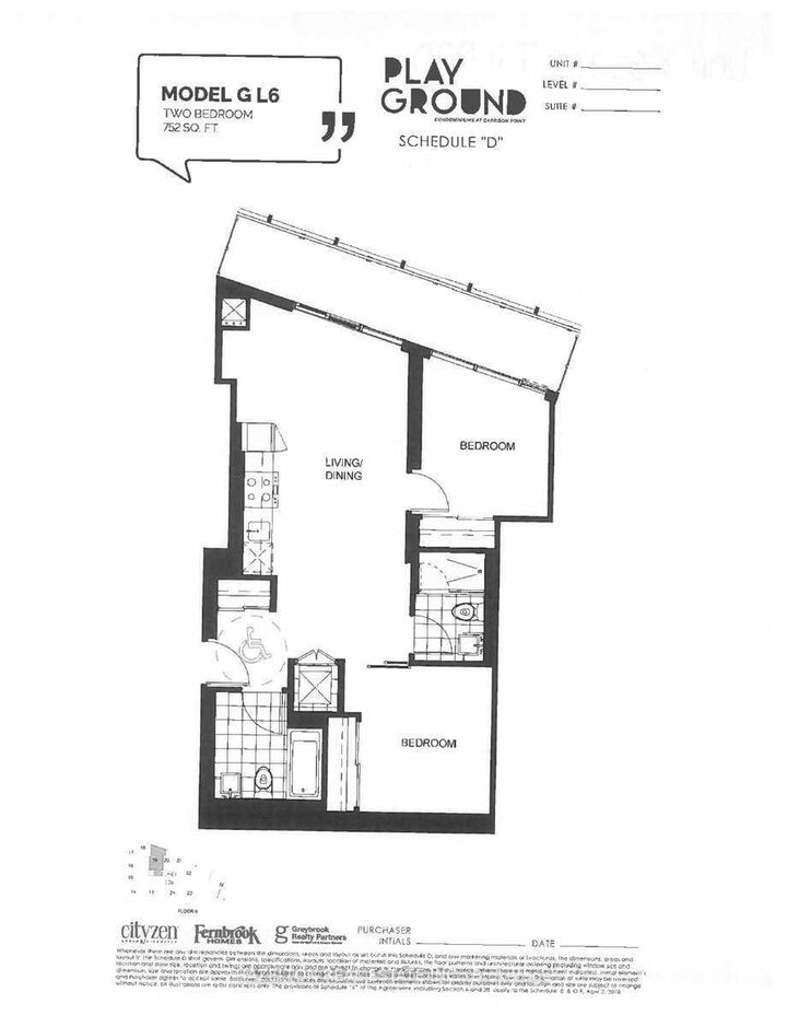 Property Photo: 50 Ordnance Street 2507 ON M6K 1A2