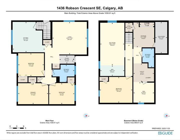 Property Photo:  1436 Robson Crescent SE  AB T2A 1Y7 