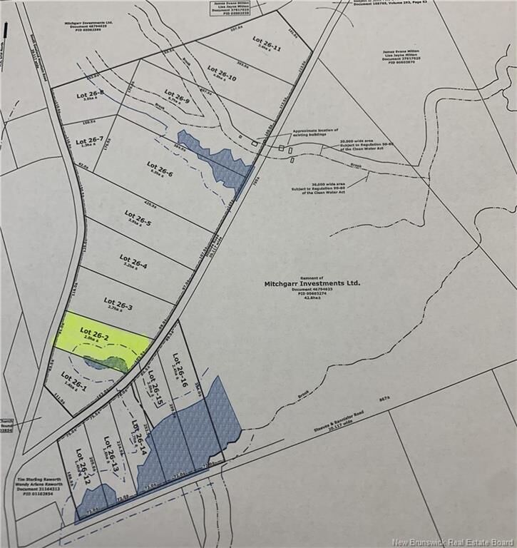 Property Photo:  Lot 26-2 Hillside  NB E4Z 2L3 