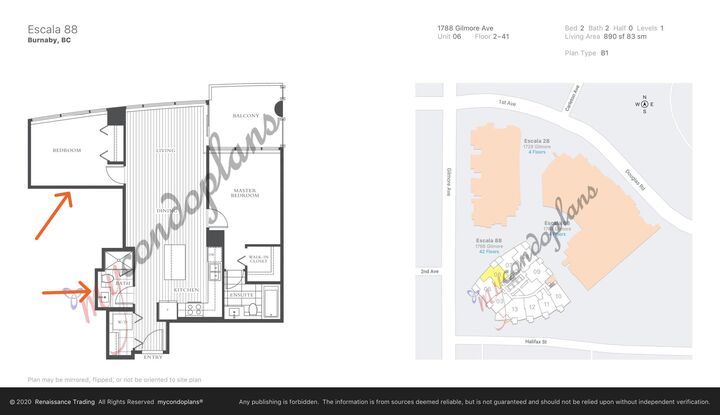 Property Photo:  1788 Gilmore Av 906  BC V5C 0L5 